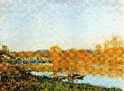 Alfred Sisley Banks of the Seine near Bougival oil painting